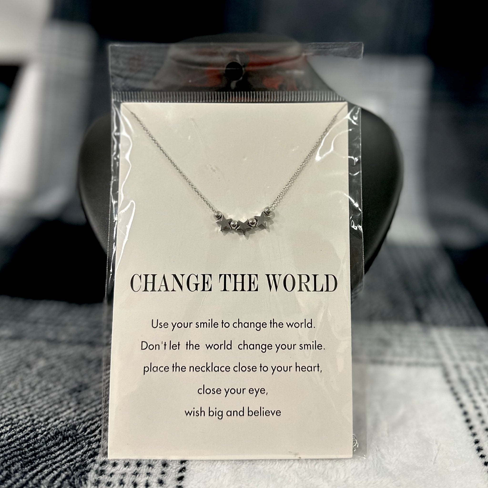 Change The World Necklace - Silver